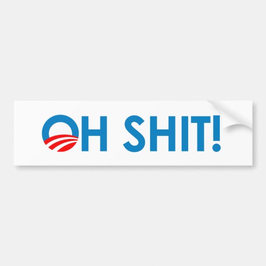 Anti-Obama-Bumpersticker Bumpersticker (Voorkant)