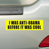 Anti-Obama-Bumpersticker Bumpersticker (Op auto)