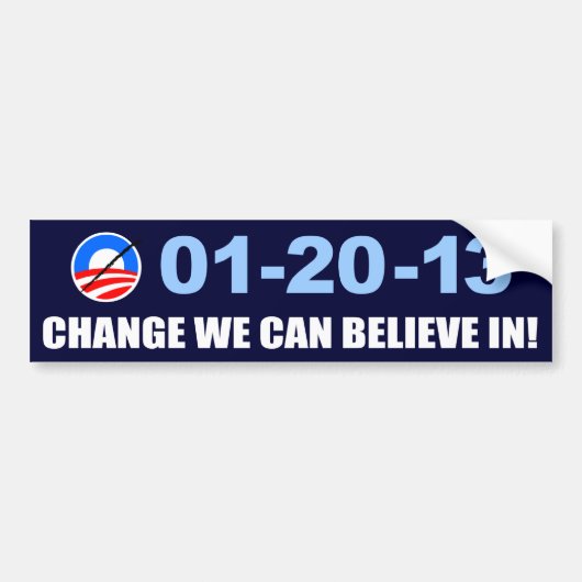 Anti-Obama-Bumpersticker Bumpersticker (Voorkant)