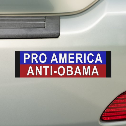 Anti-Obama-Bumpersticker Bumpersticker (Op auto)