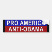 Anti-Obama-Bumpersticker Bumpersticker (Voorkant)