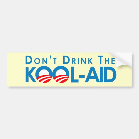 Anti-Obama-Bumpersticker Bumpersticker (Voorkant)