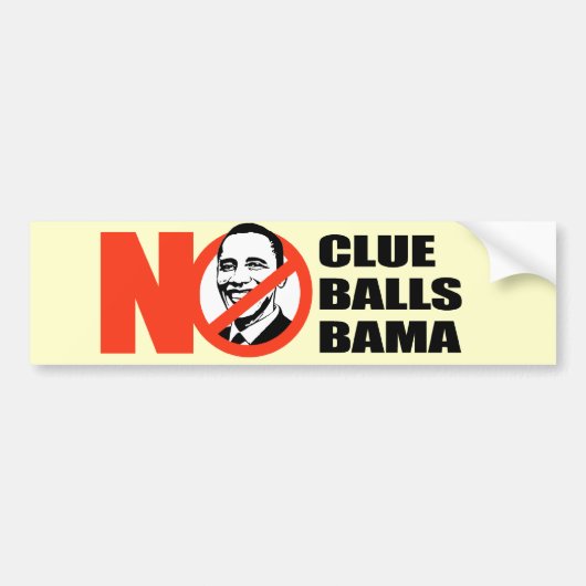 Anti-Obama-Bumpersticker Bumpersticker (Voorkant)