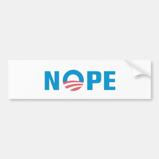 Anti-Obama-Bumpersticker Bumpersticker (Voorkant)