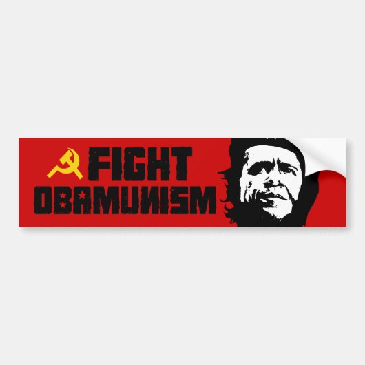Anti-Obama-Bumpersticker Bumpersticker (Voorkant)