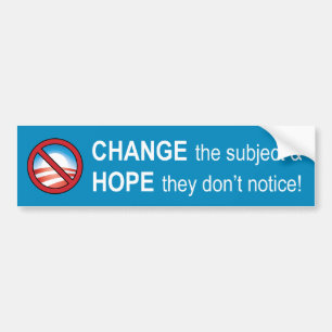 Anti-Obama-bumpersticker Bumpersticker