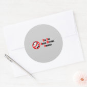 Anti-Obama Bumpersticker - Een grote vreselijke fo Ronde Sticker (Envelop)