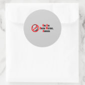 Anti-Obama Bumpersticker - Een grote vreselijke fo Ronde Sticker (Tas)