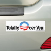Anti-Obama Bumpersticker "helemaal over jou" (Op auto)