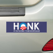 Anti-Obama Bumpersticker - Ik vraag me af of ik je (Op auto)