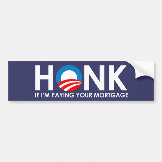 Anti-Obama Bumpersticker - Ik vraag me af of ik je (Voorkant)