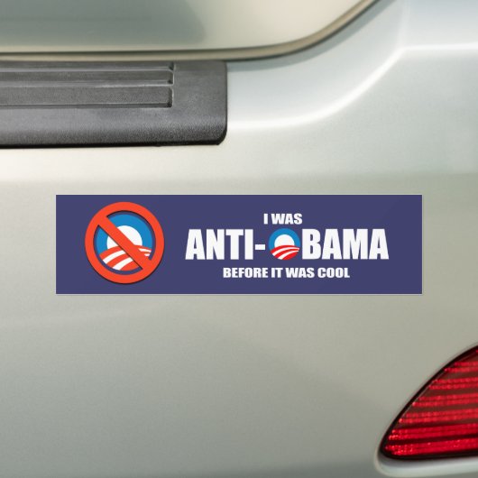 Anti-Obama-bumpersticker - Ik was anti-Obama voor Bumpersticker (Op auto)
