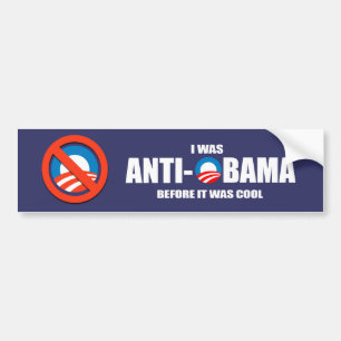 Anti-Obama-bumpersticker - Ik was anti-Obama voor Bumpersticker