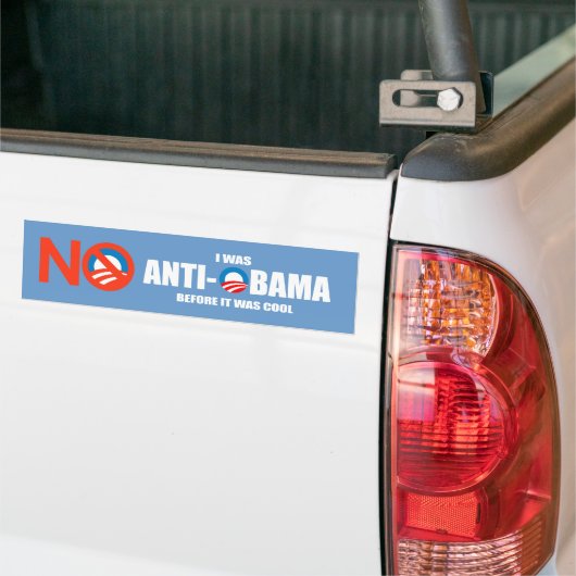 Anti-Obama-bumpersticker - Ik was anti-Obama voor Bumpersticker (Op Truck)
