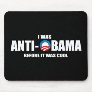 Anti-Obama-bumpersticker - Ik was anti-Obama voor Muismat