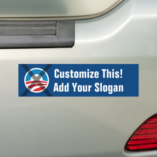 Anti Obama Bumpersticker MAAK JE EIGEN! (Op auto)