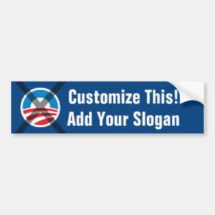 Anti Obama Bumpersticker MAAK JE EIGEN!