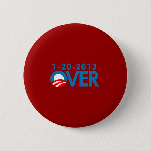Anti-Obama Bumpersticker - Meer dan 1-20-2013 Ronde Button 5,7 Cm (Voorkant)