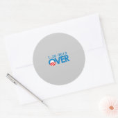 Anti-Obama Bumpersticker - Meer dan 1-20-2013 Ronde Sticker (Envelop)