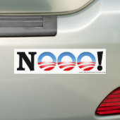 Anti-Obama Bumpersticker "NOOO!" (Op auto)