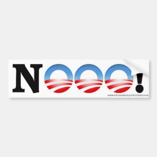 Anti-Obama Bumpersticker "NOOO!"