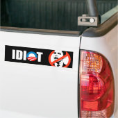 Anti-Obama-bumpersticker - OBAMA IS EEN IDIOT Bumpersticker (Op Truck)