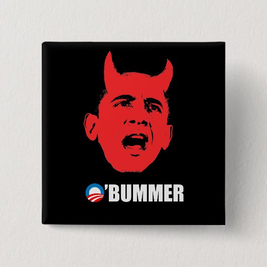 Anti-Obama-Bumpersticker - Obummer Vierkante Button 5,1 Cm (Voorkant)