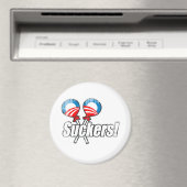 Anti-Obama Bumpersticker - Suckers Faded.png Magneet (Insitu (Vaatwasser))
