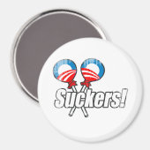 Anti-Obama Bumpersticker - Suckers Faded.png Magneet (Voorkant / Achterkant)