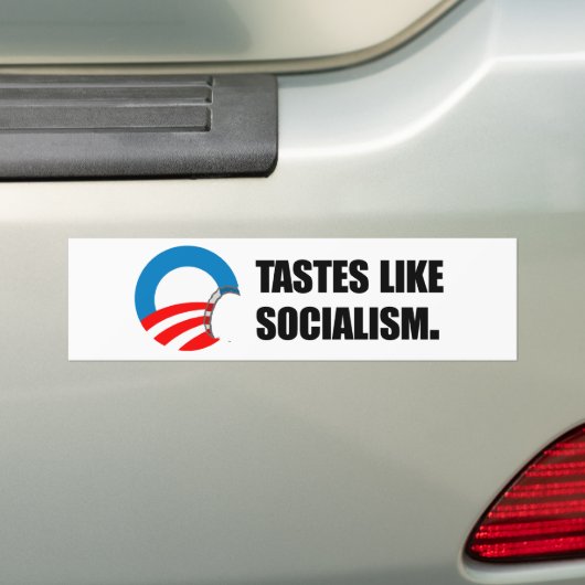 Anti-Obama Bumpersticker - Tastes als socialisme b (Op auto)