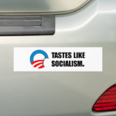 Anti-Obama Bumpersticker - Tastjes als socialisme (Op auto)