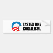 Anti-Obama Bumpersticker - Tastjes als socialisme (Voorkant)