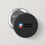 Anti-Obama Bumpersticker - Tastjes als socialisme Ronde Button 5,7 Cm (Voorkant /achterkant)