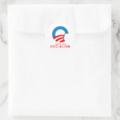Anti-Obama Bumpersticker - Tastjes als socialisme Ronde Sticker (Tas)
