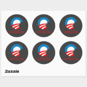 Anti-Obama Bumpersticker - Tastjes als socialisme Ronde Sticker (Vel)