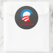 Anti-Obama Bumpersticker - Tastjes als socialisme Ronde Sticker (Tas)