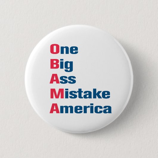 Anti-Obama Button (Voorkant)