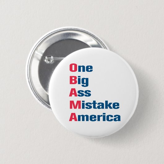 Anti-Obama Button (Voorkant /achterkant)