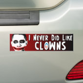 Anti Obama - Clowns - Joker Bumpersticker (Op auto)