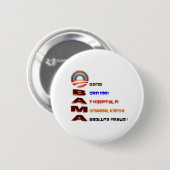 Anti Obama Collectibles Ronde Button 5,7 Cm (Voorkant /achterkant)