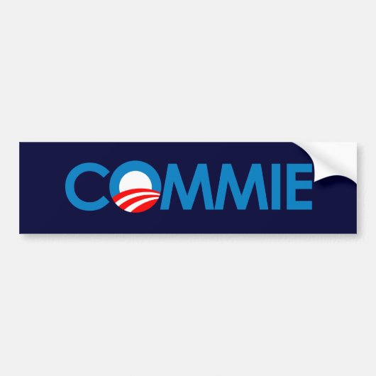 Anti-Obama - Commie Bumpersticker (Voorkant)