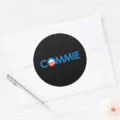 Anti-Obama - Commie Ronde Sticker (Envelop)