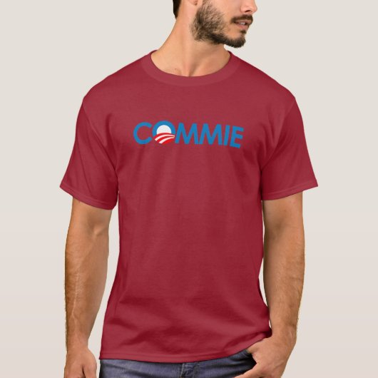 Anti-Obama - Commie T-shirt (Voorkant)