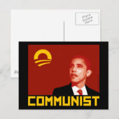 Anti-Obama: Communist Barack Obama Briefkaart (Voorkant / Achterkant)