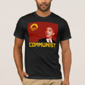 Anti-Obama: Communist Barack Obama T-shirt (Voorkant)