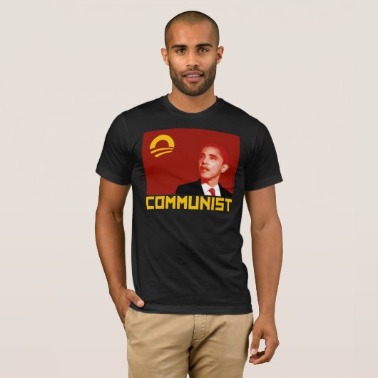 Anti-Obama: Communist Barack Obama T-shirt (Voorkant volledig)