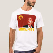 Anti-Obama: Communist Barack Obama T-shirt (Voorkant)