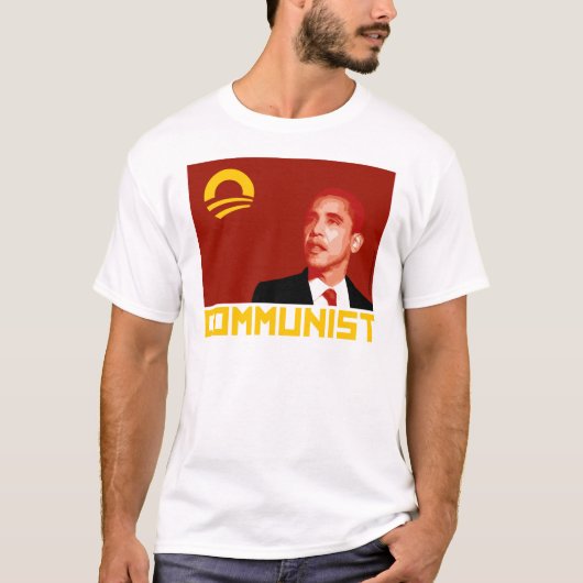 Anti-Obama: Communist Barack Obama T-shirt (Voorkant)