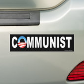 Anti-Obama "communistische" bumpersticker (Op auto)