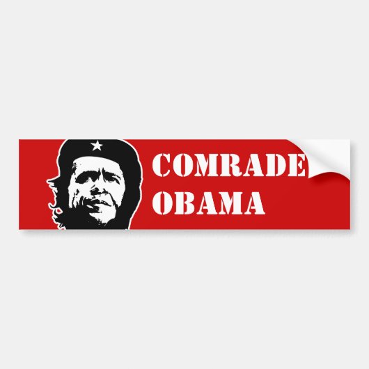 ANTI-OBAMA/COMRADE OBAMA-BUMPERSTICKER BUMPERSTICKER (Voorkant)